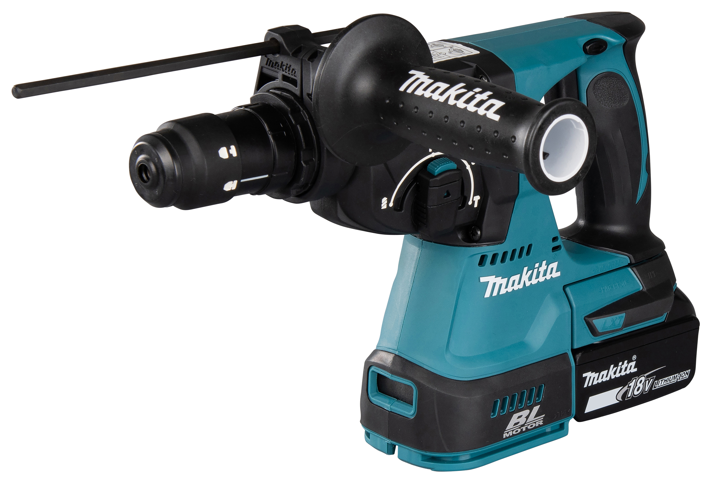 Akumulatorowy młot udarowo-obrotowy Makita 18V 3 akumulatory + ładowarka w MAKPAC - DHR243RT3J