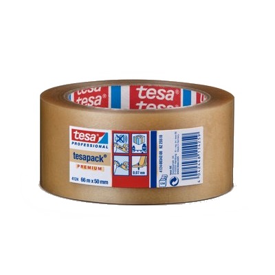 Taśma pakowa tesa® Professional 4124 66mx50mm Premium ircha PVC