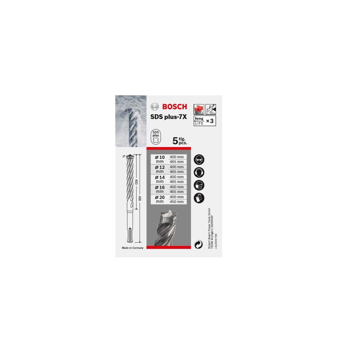 Bosch Bosch Elektriker-Set 7X 10-20/465mm