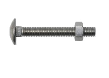 SWG Flachrundkopfschraube A2 Edelstahl Din 603 6x60mm m. Mutter - 30 Stück