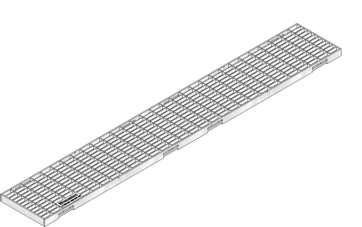 FASERFIX KS 100 Gitterrost MW 30/10 vz. 1000x149x20mm Klasse B 125