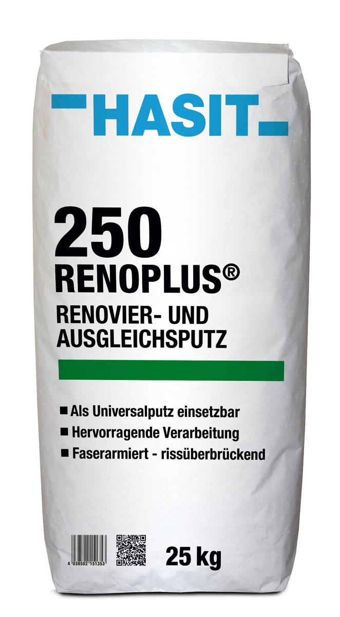 Hasit 250 Renoplus 1mm 25kg Sack Renovier- und Ausgleichsputz