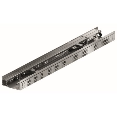 ACO Profiline VZ channel element without grating Height-adjustable 1000x100x78-108mm
