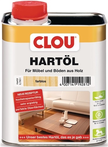 Hard oil colourless 750 ml tin CLOU