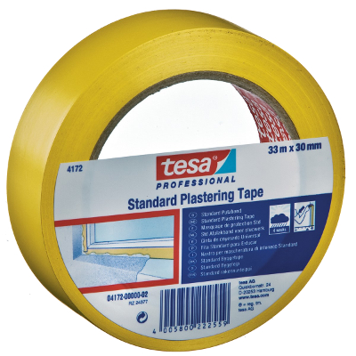 tesa® Plastering tape Foil smooth 33mx50mm 17 Yellow - 4172