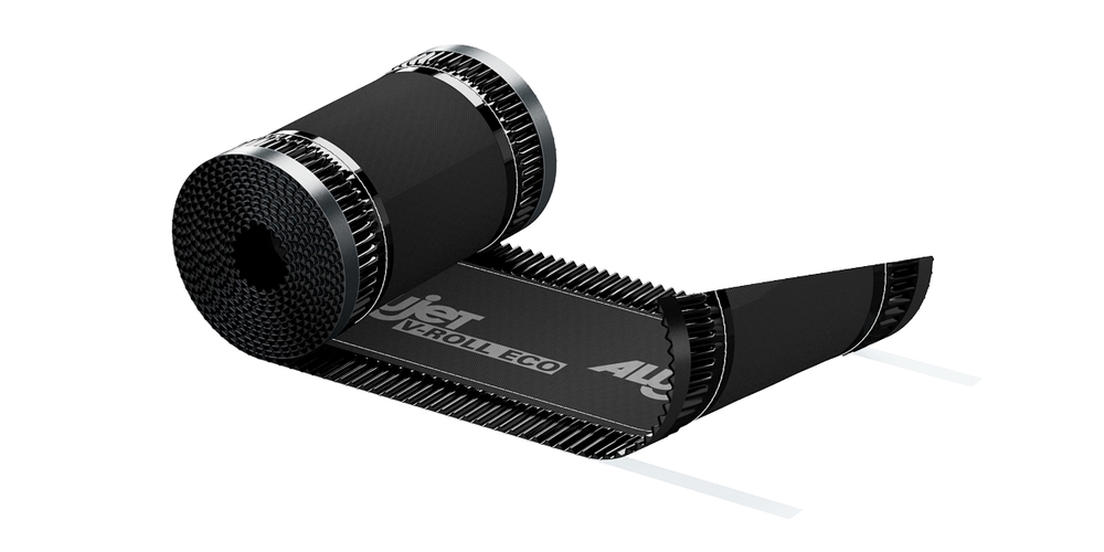 Rolka kalenicowa i biodrowa ALUJET V-Roll ECO czarna 5 m, szerokość 310 mm