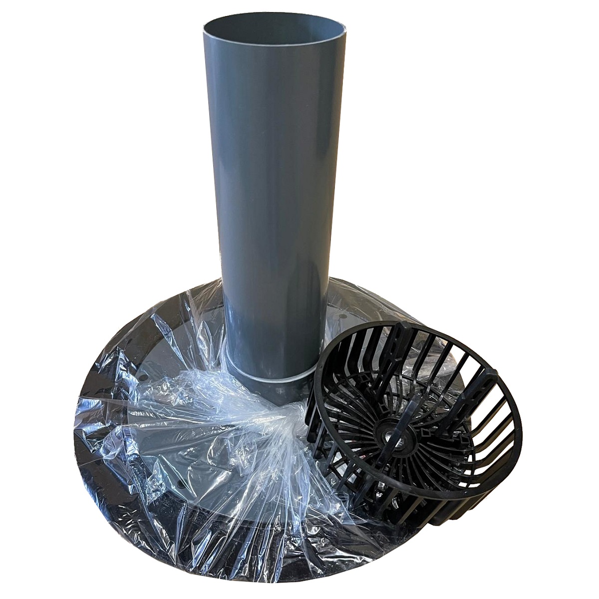Fleck flat roof drain DN 100 m gravel trap with bitumen flange - 43007000