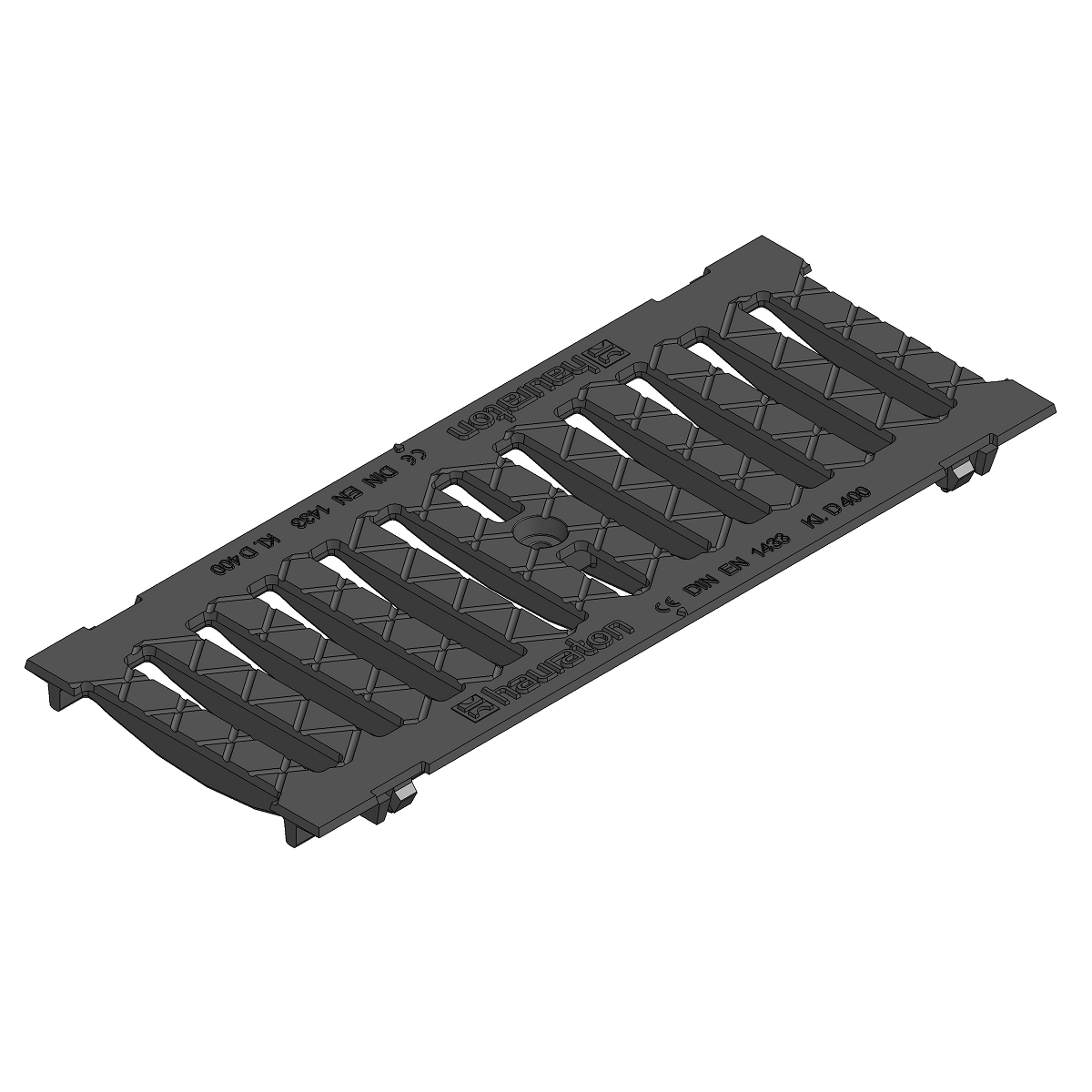 FASERFIX KS 150 ruszt żeliwny SW 132/18mm 500x199x20mm, klasa D, czarny