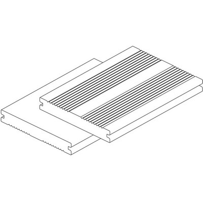 Osmo Terrassendiele Multi-Deck grau 20x140x3000mm Vollprofil franz./glatt
