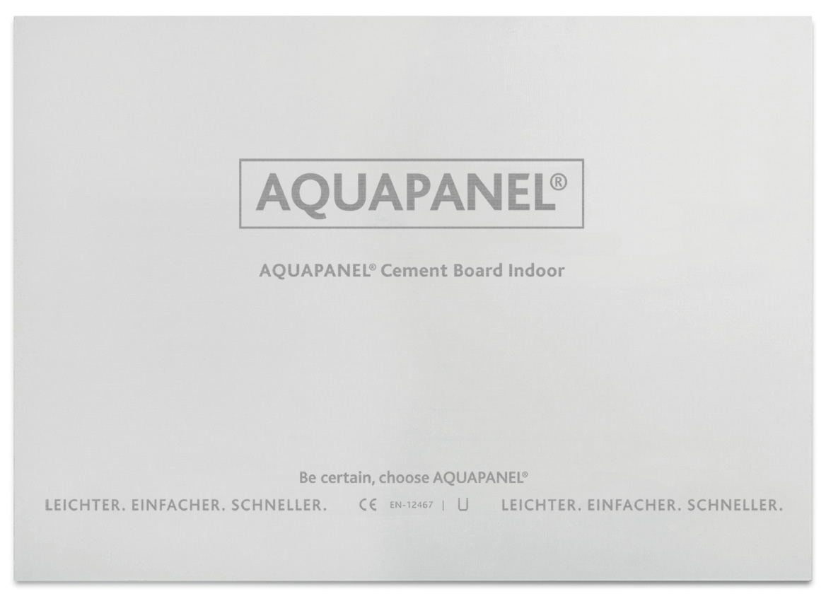 Knauf AQUAPANEL Cement Board Indoor 900x1250x12.5mm - 55 pcs/pal. - NEW -
