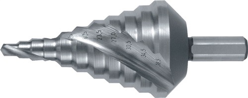 Stufenbohrer Bohrber.5.3-38.5mm HSS Spiralnut RUKO