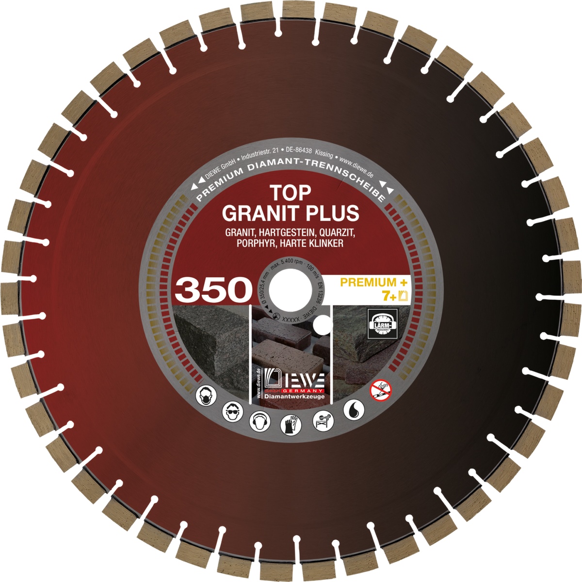 Diewe TOP GRANIT PLUS (sandwich) diamond cutting disc Ø300mm 25.4