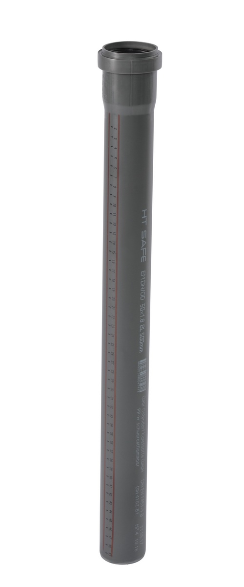Rura HTsafeEM z mufą DN/OD 50 0,5m