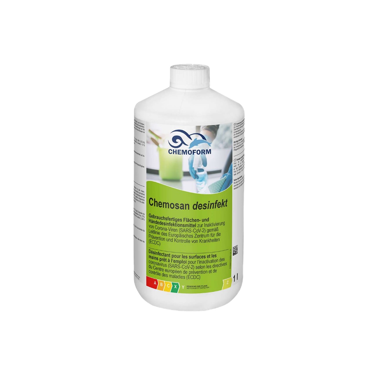 Heissner Chemosan płyn do dezynfekcji rąk i powierzchni 1L gotowy do użycia