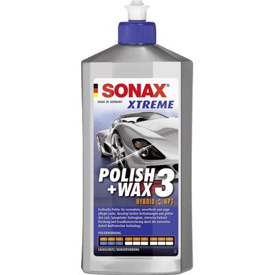 Paint polish XTREME Polish+Wax 3 Hybrid NPT 500 ml bottle SONAX