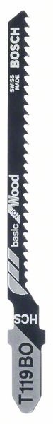 Bosch jigsaw blade for wood T 119 BO HCS 5-pack