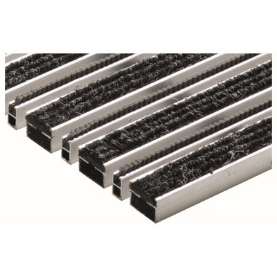 ACO Self® Schuhabstreifer Vario Rost m. Bürstenprofil anthrazit 600x400x20mm