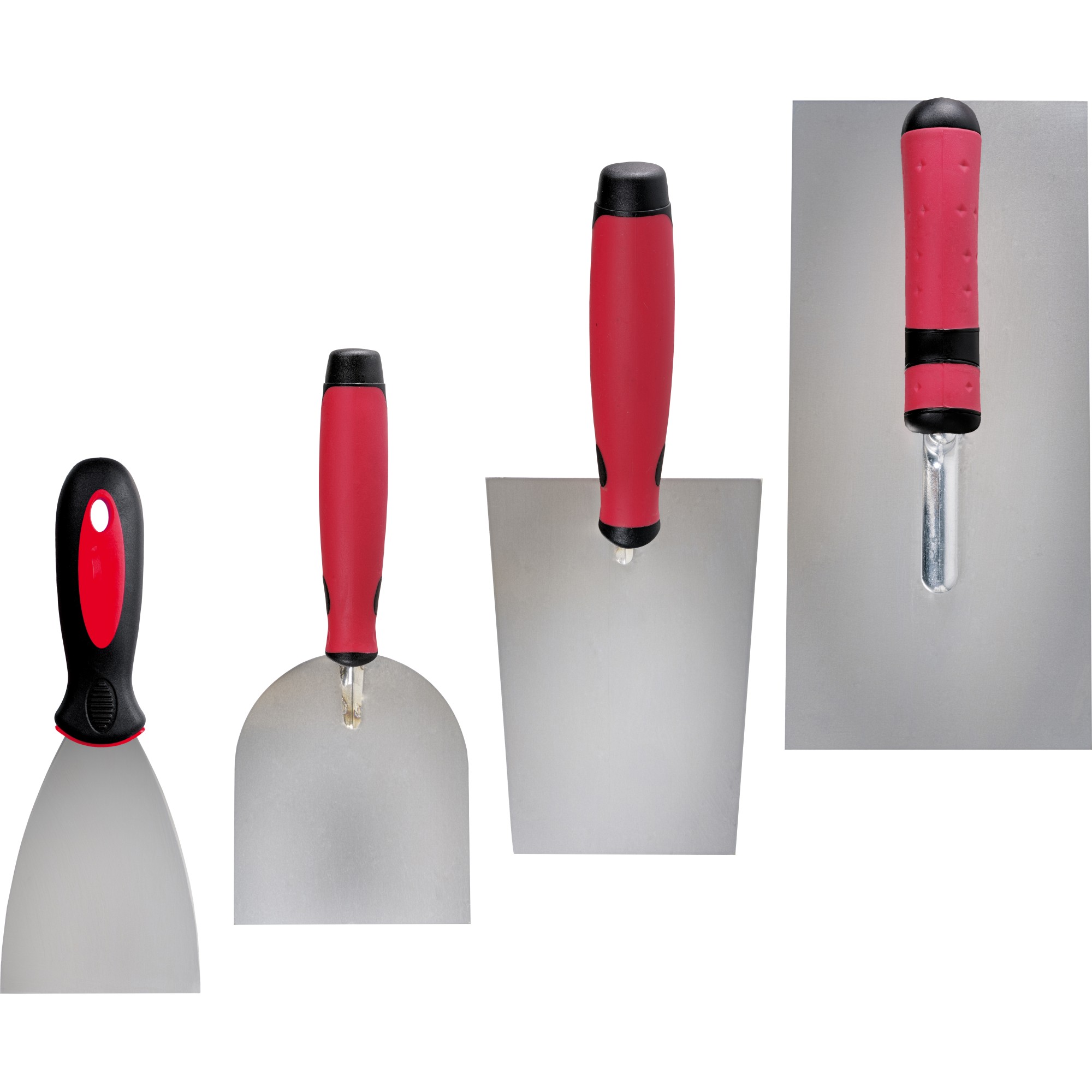 Triuso Kellen-Set Glätte-, kantige Kelle, Gipserspachtel