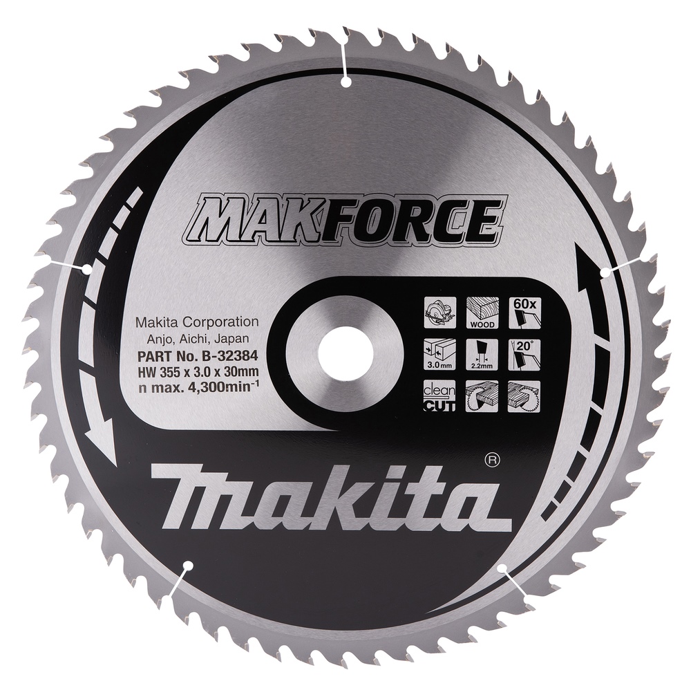 Makita circular saw blade MForce B-32384 D 355mm 60 teeth