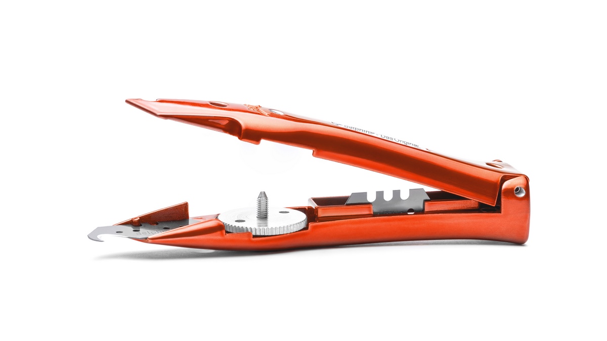 Nóż uniwersalny Delphin®-03 Style Edition Candy Red z plastikową pochwą
