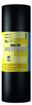 Dörken Delta-EQ Drain 12,5x2,00 m Noppenbahn mit schwarzen Geotextil