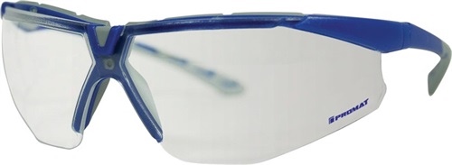 Schutzbrille Daylight Flex EN 166 Bügel grau/dunkelblau.Scheibe klar PC