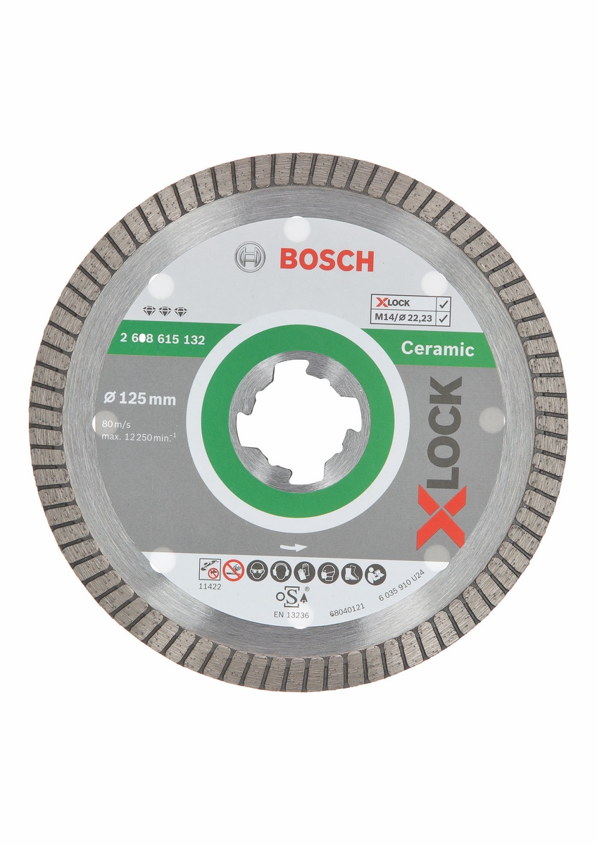 Bosch diamond cutting disc X-LOCK BfC Extra Clean Turbo Ø125x22.23mm