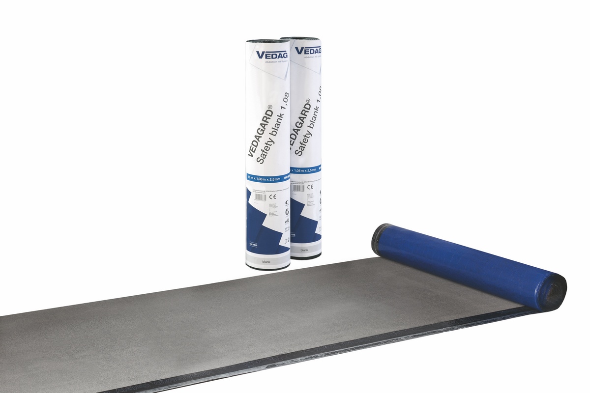VEDAGARD Safety blank 10x1.08m 2.5mm elastomer bitumen vapour barrier membrane