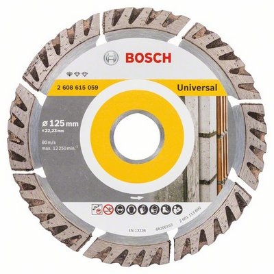 Bosch diamond cutting disc Standard Universal - 125x22.23x2x10mm