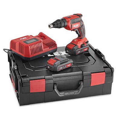 FLEX Cordless drywall screwdriver 18.0 V DW 45 18.0-EC/2.5 Set - 467.146