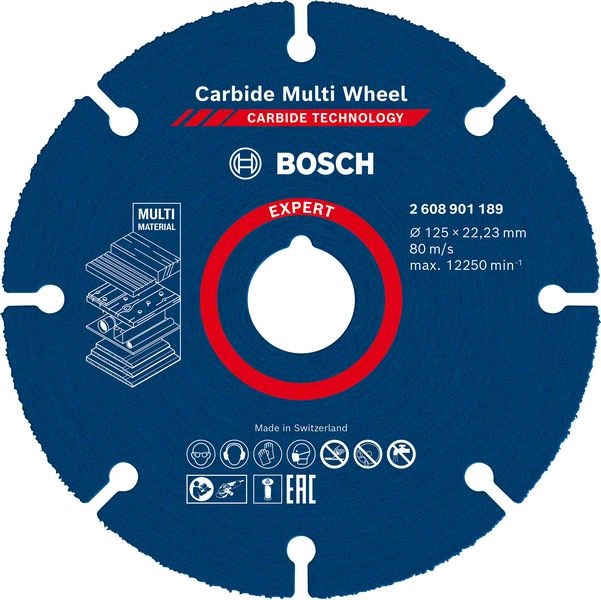 Bosch cutting disc Multi Wheel Ø125x22.23mm Expert Carbide