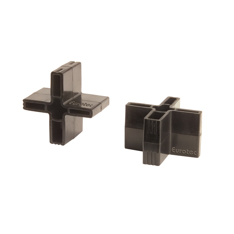 Eurotec Abstandhalter 40x25mm schwarz Fugenmaße: 4/5/6/8mm 25 Stück/Paket