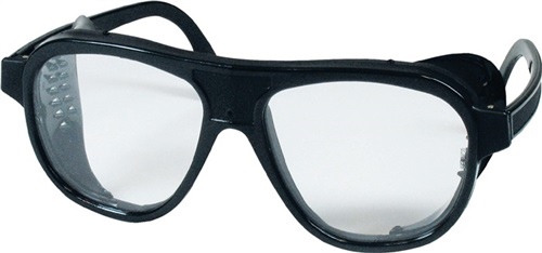 Schutzbrille EN 166 Bügel klar schwarz.Scheiben Nylon.Ku.