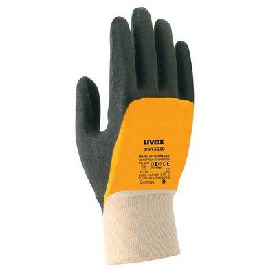 Uvex Schutzhandschuh profi ergo XG20 weiß/orange/schwarz Gr. 11 - 6020861