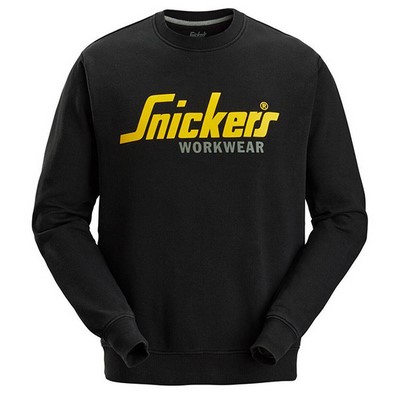 Snickers Workwear Logo Sweatshirt schwarz Gr. XL