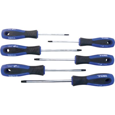 Triuso screwdriver set Torx 6 pcs T10-T30 Hobbyline