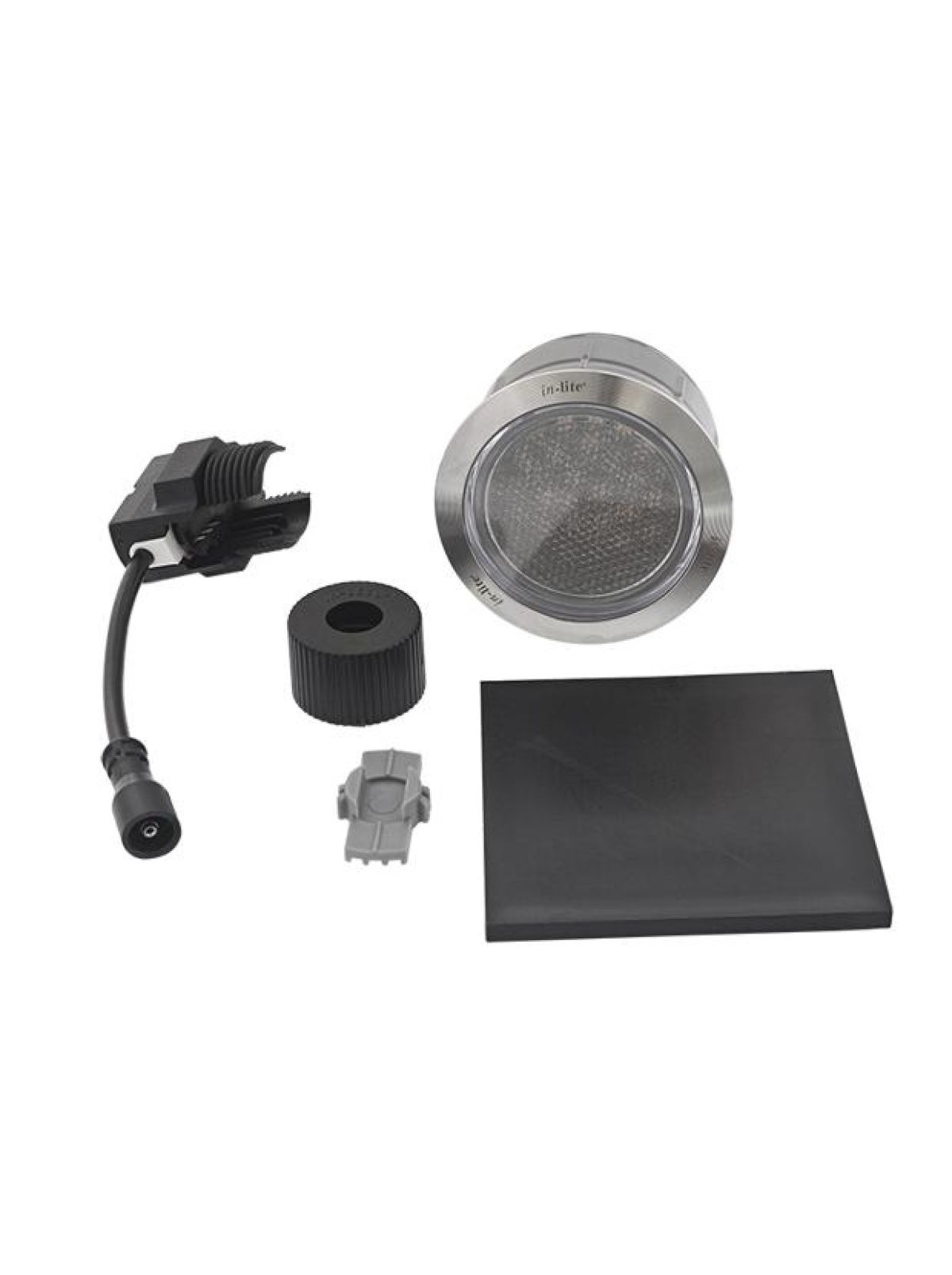 in-lite lampa wpuszczana LED Hyve 12V 1W RVS Ø60mm ciepła biel