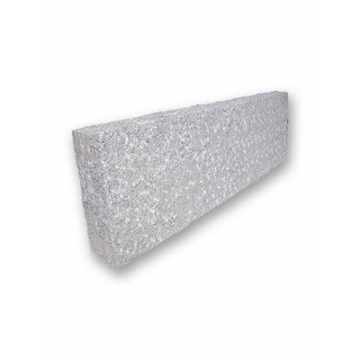SELTRA Lawn edging BRAVO RUSTIQUE granite 8x20x100cm noble grey, split and overcut CHN