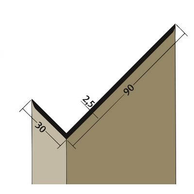 Profil kątowy Maisch czarny 30x90mm 2,5m 03518 250.0 90