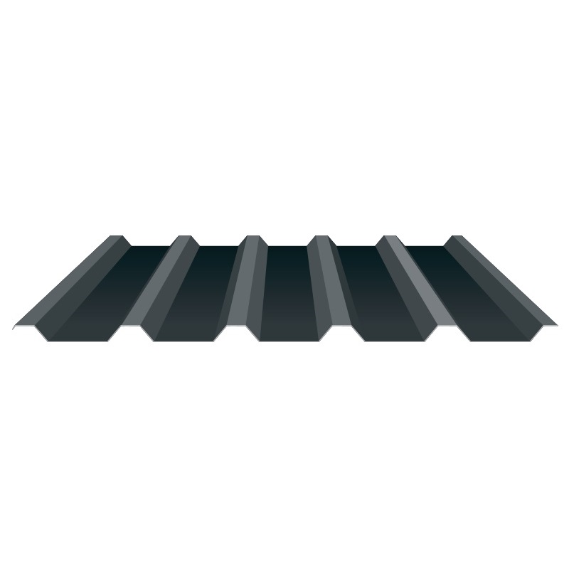 Trapezoidal steel sheet WU 35/207/0.75mm roof 1.035x5.0m similar to RAL 7016 anthracite grey