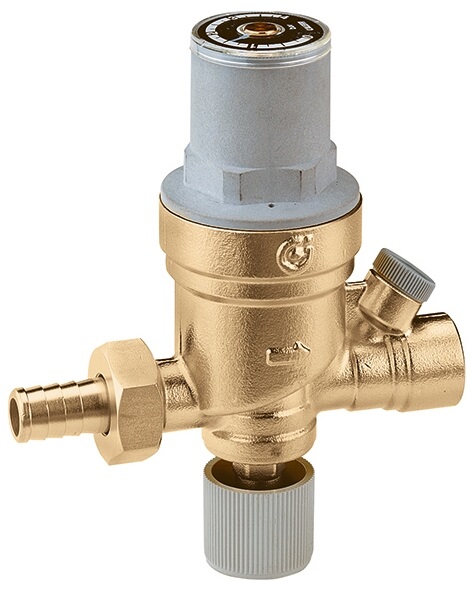 Caleffi filling tap 1/2 m. pressure gauge 553840