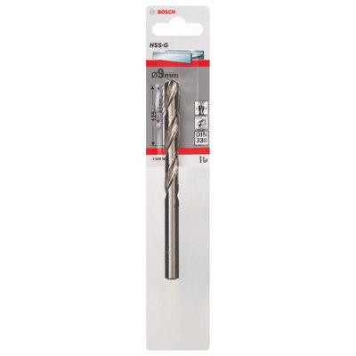 Bosch metal drill HSS-G DIN338 9x81x125mm