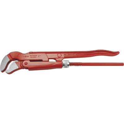 VBW S-Maul-Rohrzange 3" rot lackiert poliert 76.2mm