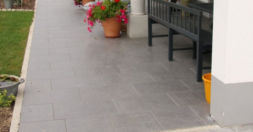 BWL Rocaro-XL płyta tarasowa granitowa szara 100x40x4cm z fazką
