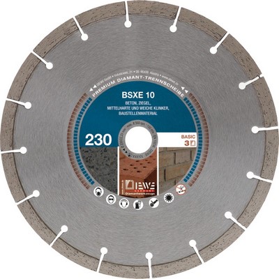 Diewe BSXE 10 Ø 230mm diamond cutting disc 2 pieces - 19041