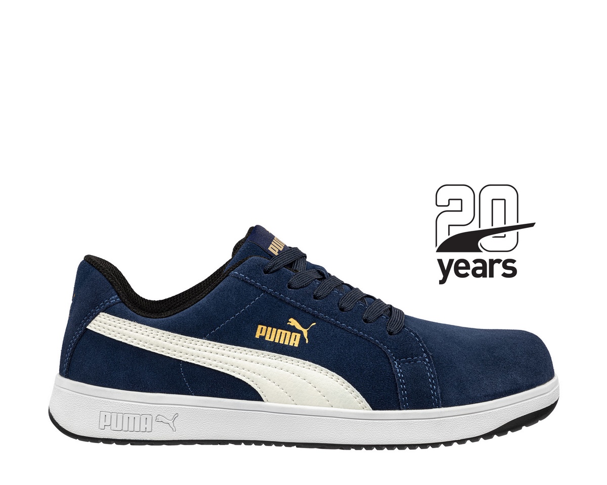 Puma Iconic Suede Navy Low S1PL ESD FO HRO SR Sicherheitsschuh blau Gr. 47