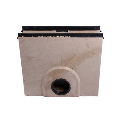 ACO XtraDrain inlet box 500mm NW100 DN110 polymer concrete w. composite frame