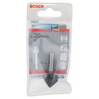 Bosch HSS-Kegelsenker zylindrisch 20x45mm M10 Schaftdurchmesser 8mm