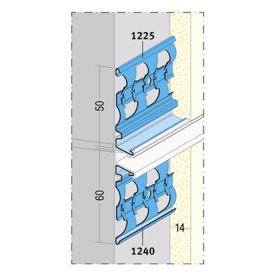 Maisch profil cokołowy tynk zewnętrzny 14mm 2.5m 01225 250.0 10