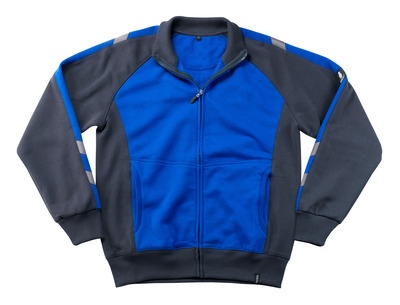 MASCOT® Amberg Sweatshirt m. Reißver. kornblau/schwarzblau Gr.M